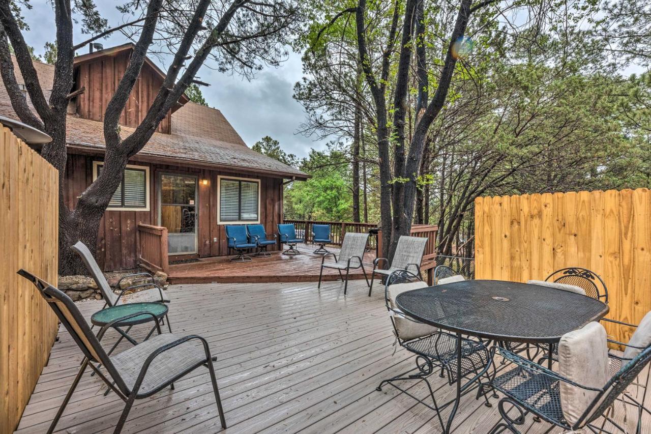 Rustic Ruidoso Cabin With Large Deck And Grill! Eksteriør bilde